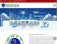 Tablet Screenshot of ewebtechnepal.com